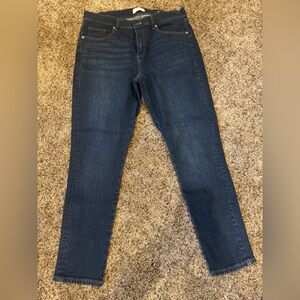 LOFT Outlet Dark Blue Petite Skinny Jeans